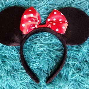 Minnie Mouse Disney Ears Headband Polka Dot Bow